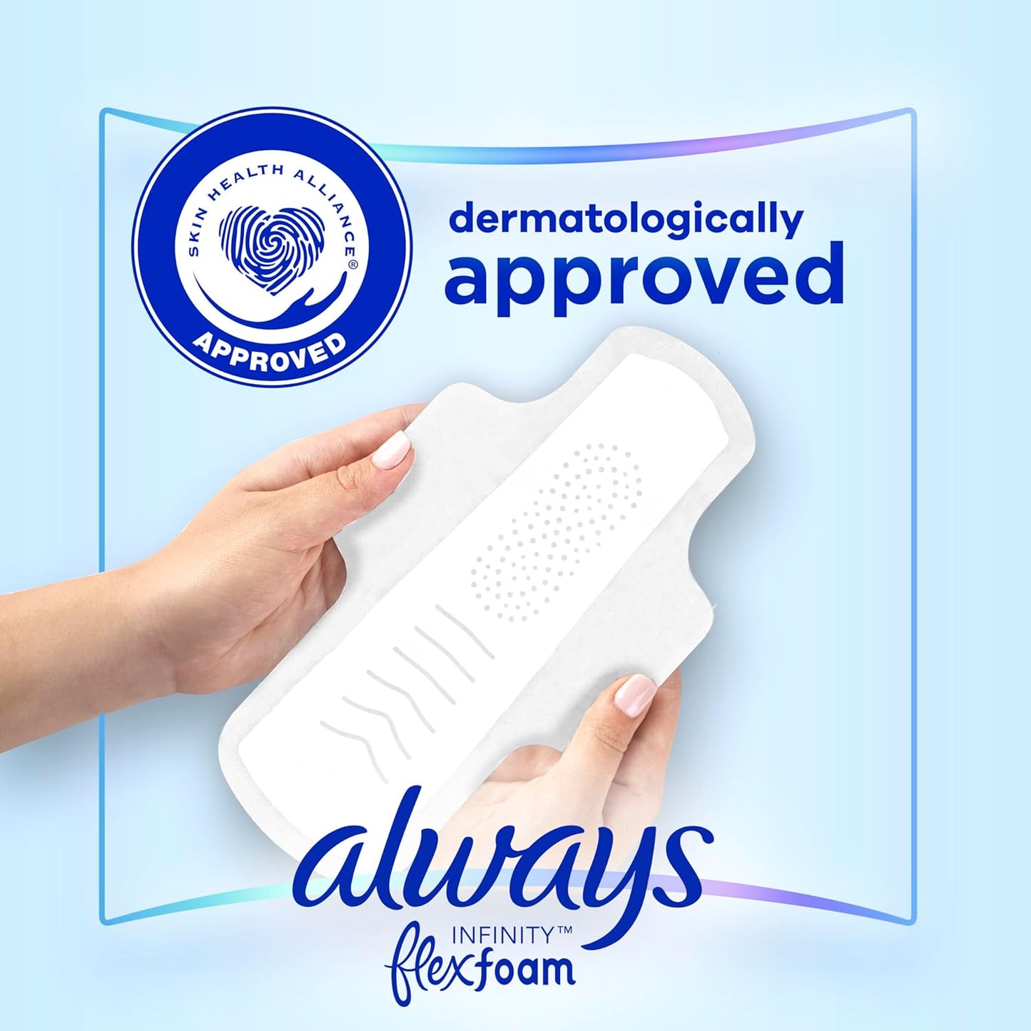 Always Infinity FlexFoam Pads - Zero Leaks, Zero Feel, 10x Absorbency | 10-Hour Protection - Ballimart