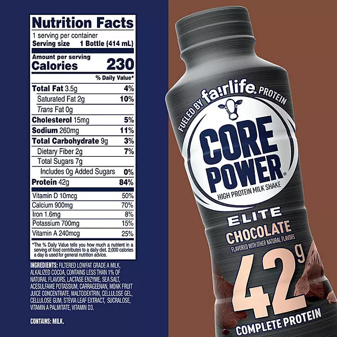 Fairlife Elite Protein – Chocolate Flavor – 10 ct