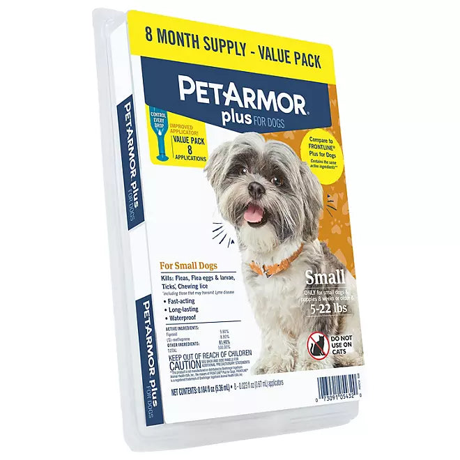 PetArmor Plus Flea & Tick Topical Treatment for Dogs