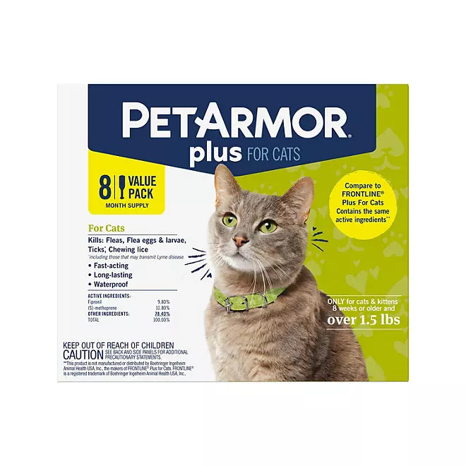 PetArmor Plus Flea & Tick Treatment for Cats