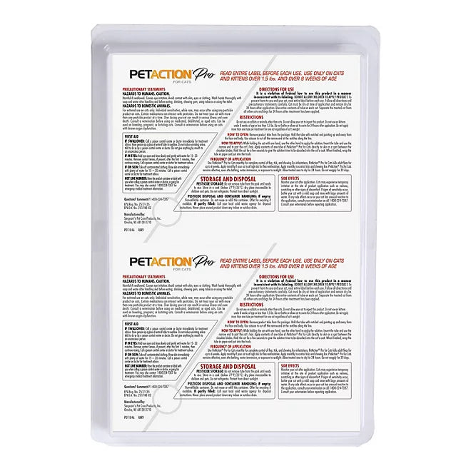 PetAction Pro Flea & Tick Treatment for Cats & Kittens
