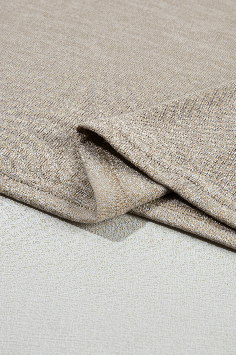 Smoke Gray Button Detail Batwing Sleeve Casual Tee - Ballimart