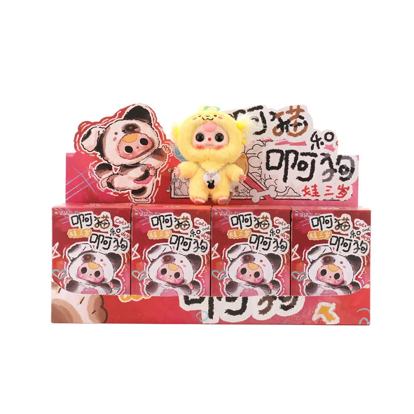 Baby Three Cats and Dogs Plush Series Blind Box