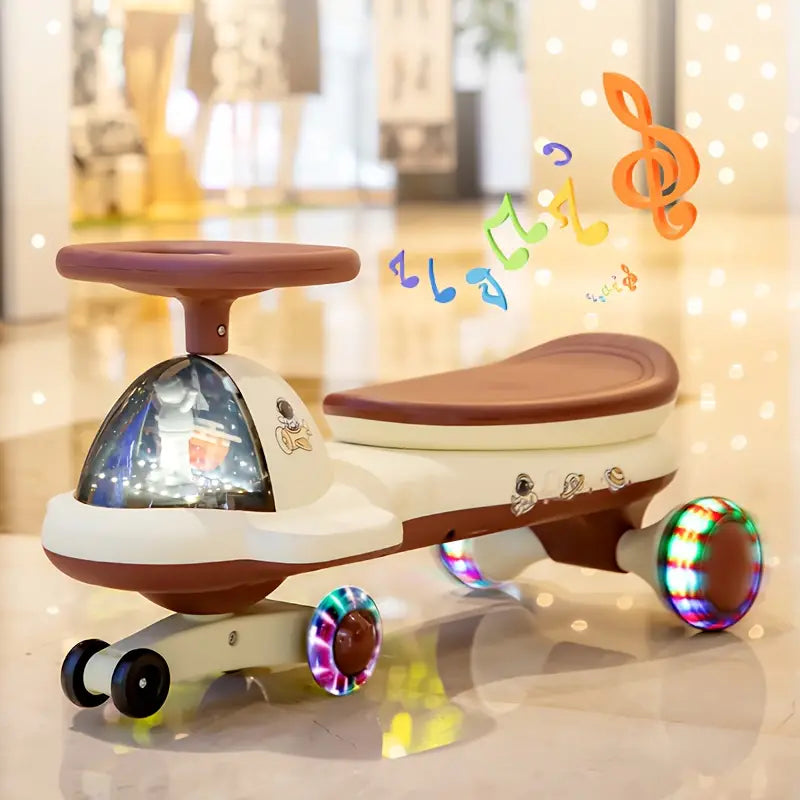 Sit Anti-Side Flip Roller Skater Music Light Twisting Car - Ballimart