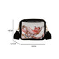 Black Clear PVC Leather Strap Crossbody Bag - Ballimart