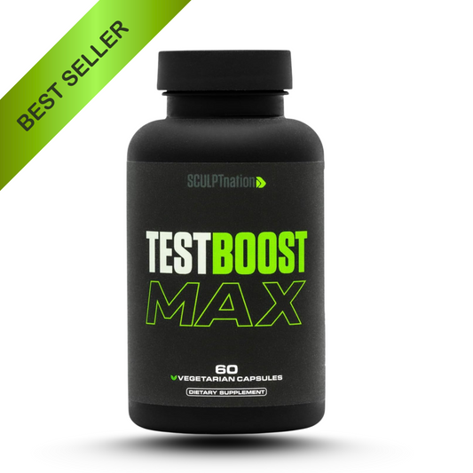 Sculpt Nation Test Boost Max | Natural Testosterone Booster for Men | Energy, Strength & Stamina Support | 60 Gluten-Free Capsules
