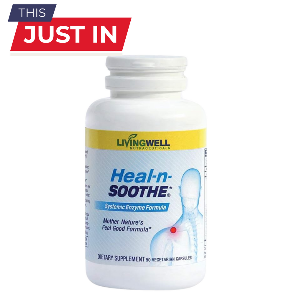 HEAL-N-SOOTHE Proteolytic Enzymes | Natural Joint Support Supplement with Bromelain, Papain, Boswellia & Turmeric | 90 Capsules