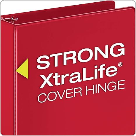 Cardinal 3 Ring Binders, 2-Inch Durable Binders with ClearVue Covers (4-Pack)