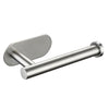 Stainless Steel Toilet Paper Holder Adhensive Tissue Paper Roll Holder for Bathroom Nickel - Ballimart