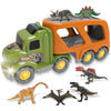Car Truck Toy for 3 4 5 6 Years Old Boys and Girls, Dinosaur Transport Truck Including T-Rex, Pterodactyl, Brachiosaurus, for Boys & Girls(Notice: Cannot ship out the goods at weekends.) - Ballimart