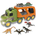 Car Truck Toy for 3 4 5 6 Years Old Boys and Girls, Dinosaur Transport Truck Including T-Rex, Pterodactyl, Brachiosaurus, for Boys & Girls(Notice: Cannot ship out the goods at weekends.) - Ballimart