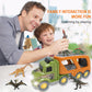 Car Truck Toy for 3 4 5 6 Years Old Boys and Girls, Dinosaur Transport Truck Including T-Rex, Pterodactyl, Brachiosaurus, for Boys & Girls(Notice: Cannot ship out the goods at weekends.) - Ballimart