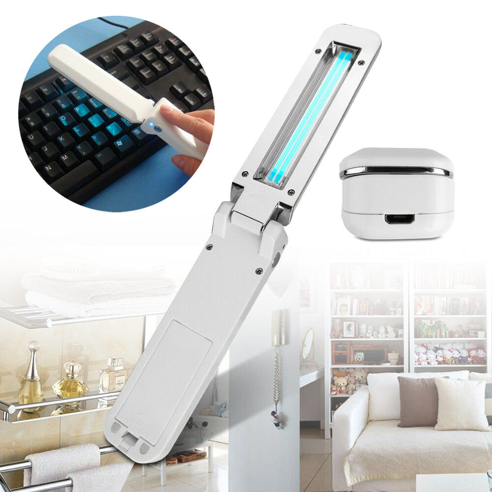 Portable USB LED Sterilize UV-C Light Handheld Lamp Home Disinfection US