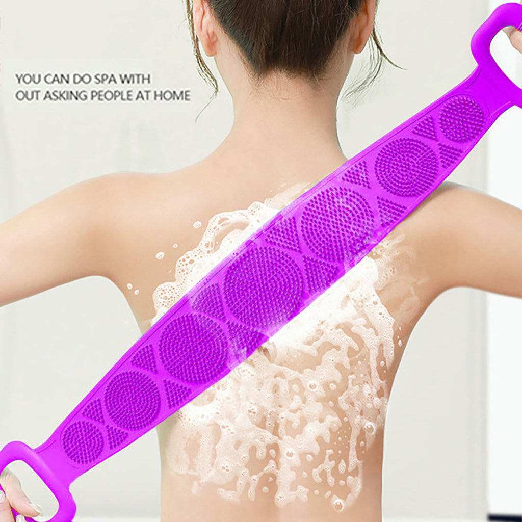 2pcs X Silicone Back Scrubber For Shower Silicone Bath Body Brush Easy To Clean Exfoliating Silicone Bath Body Brush Silicone Body Scrubber For Women - Ballimart