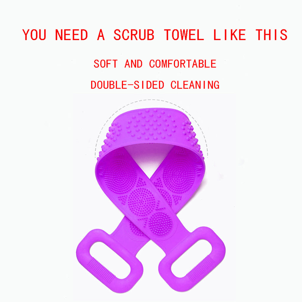 2pcs X Silicone Back Scrubber For Shower Silicone Bath Body Brush Easy To Clean Exfoliating Silicone Bath Body Brush Silicone Body Scrubber For Women - Ballimart