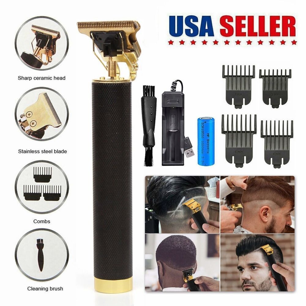 Professional Trimmer Hair Clippers Cutting Beard Cordless Barber Shaving Machine - Ballimart