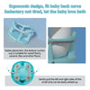 Baby Bath Seat,Baby Bath Chair, Newborn Shower Seat Bathtub Seat Cushion Children's Wrap-Around Shower Chair for 6 Months&Up (Cyan) - Ballimart
