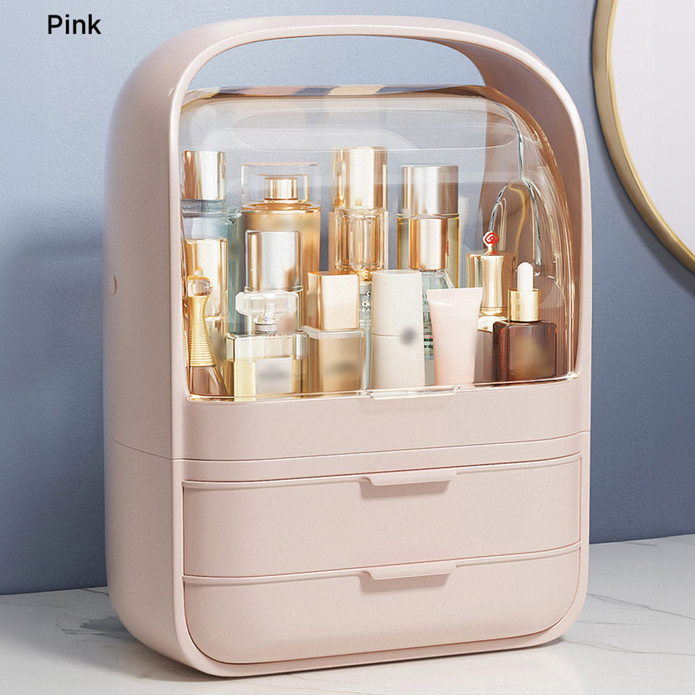 Joybos® Modern Makeup Storage Box With Drawer Pink - Ballimart