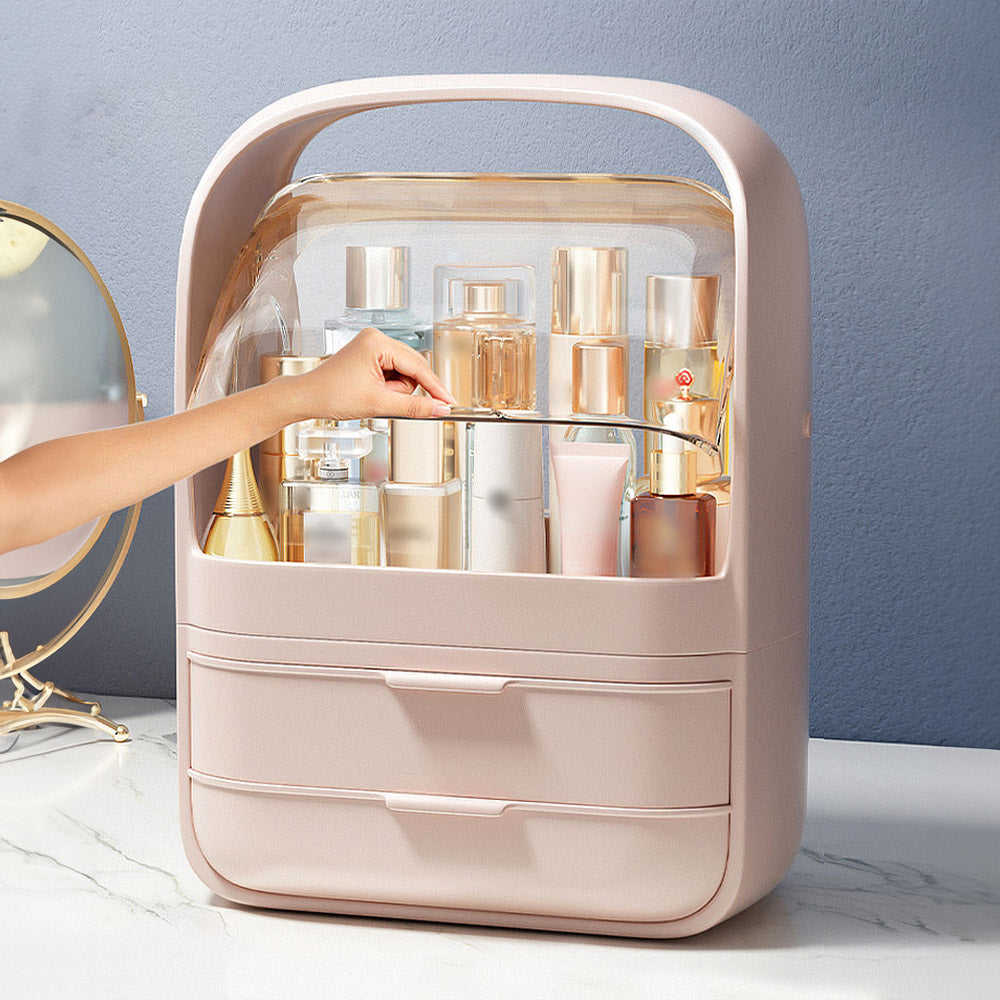 Joybos® Modern Makeup Storage Box With Drawer Pink - Ballimart