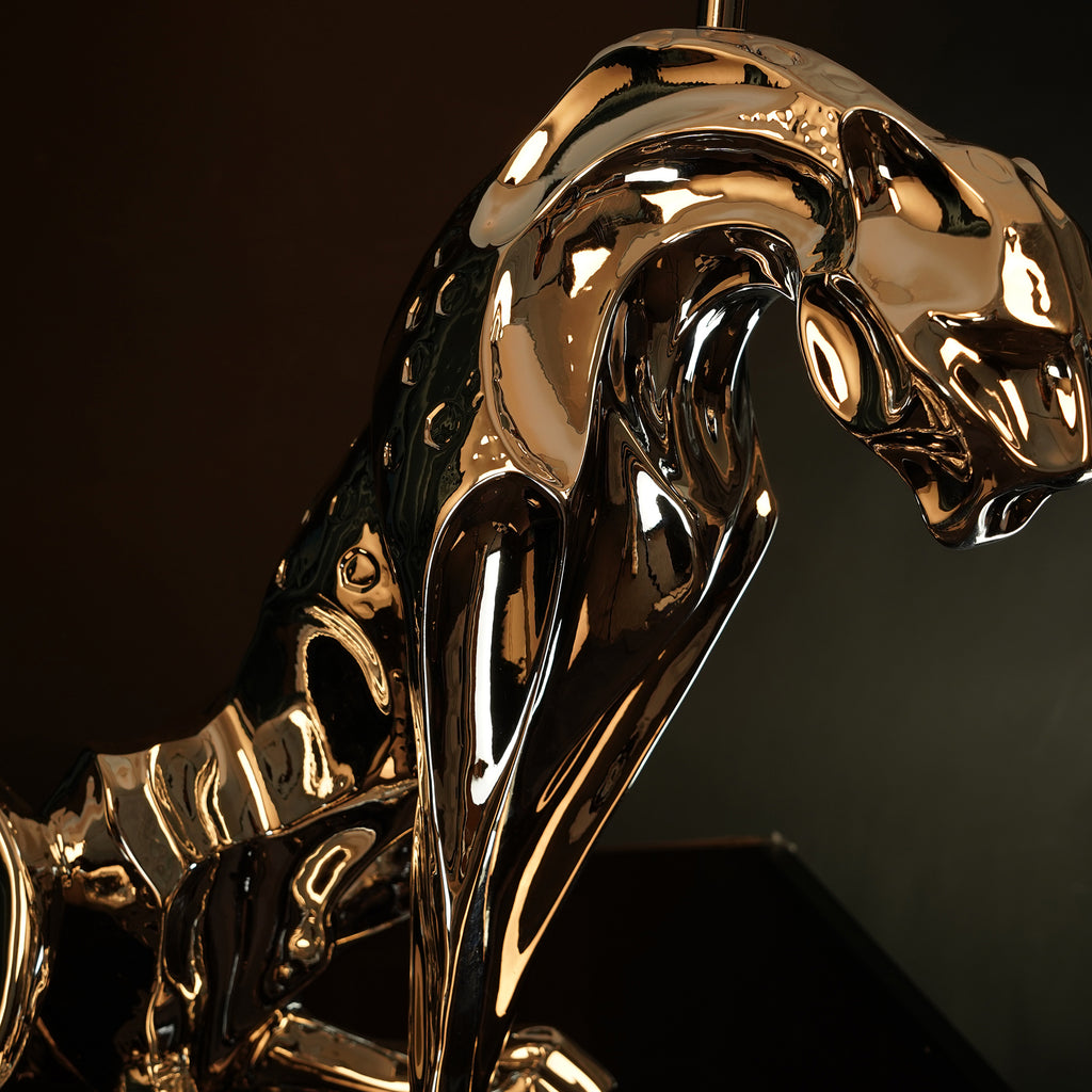 Jaguar Table Lamp // Silver,holiday gifts,furniture,desk lamp, - Ballimart