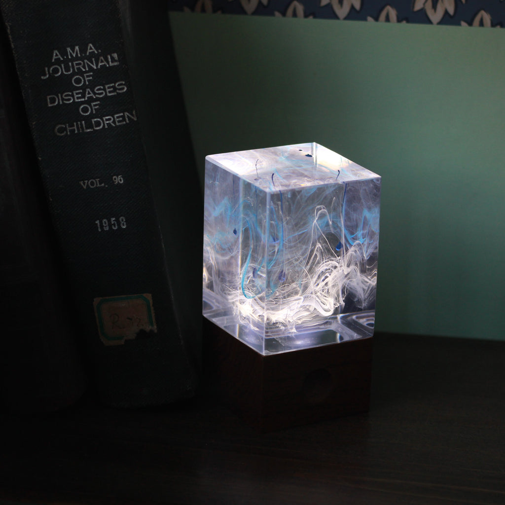 Resin Table Lamp - Ice,Table lamp,gifts - Ballimart