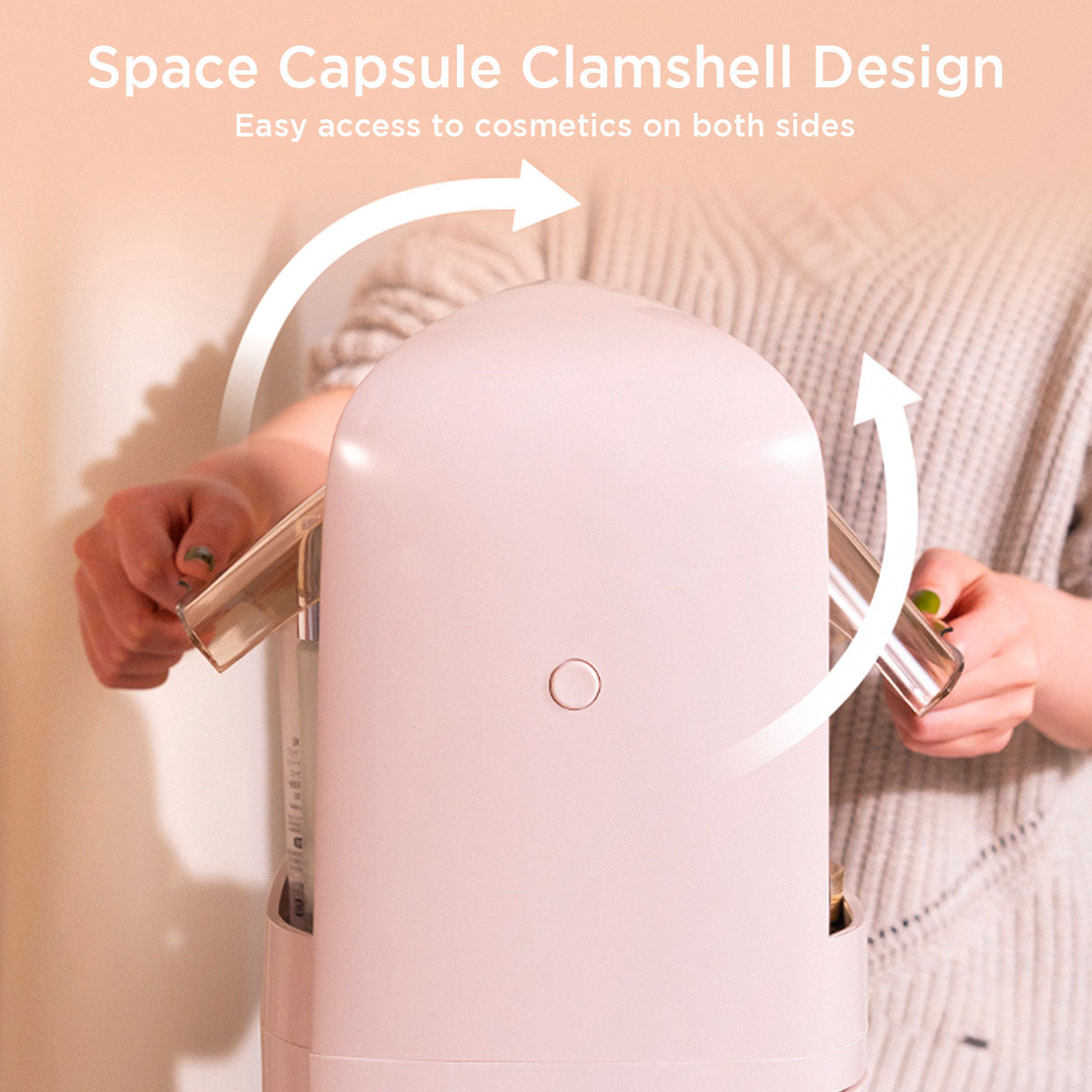 Joybos® Modern Makeup Storage Box With Drawer Pink - Ballimart