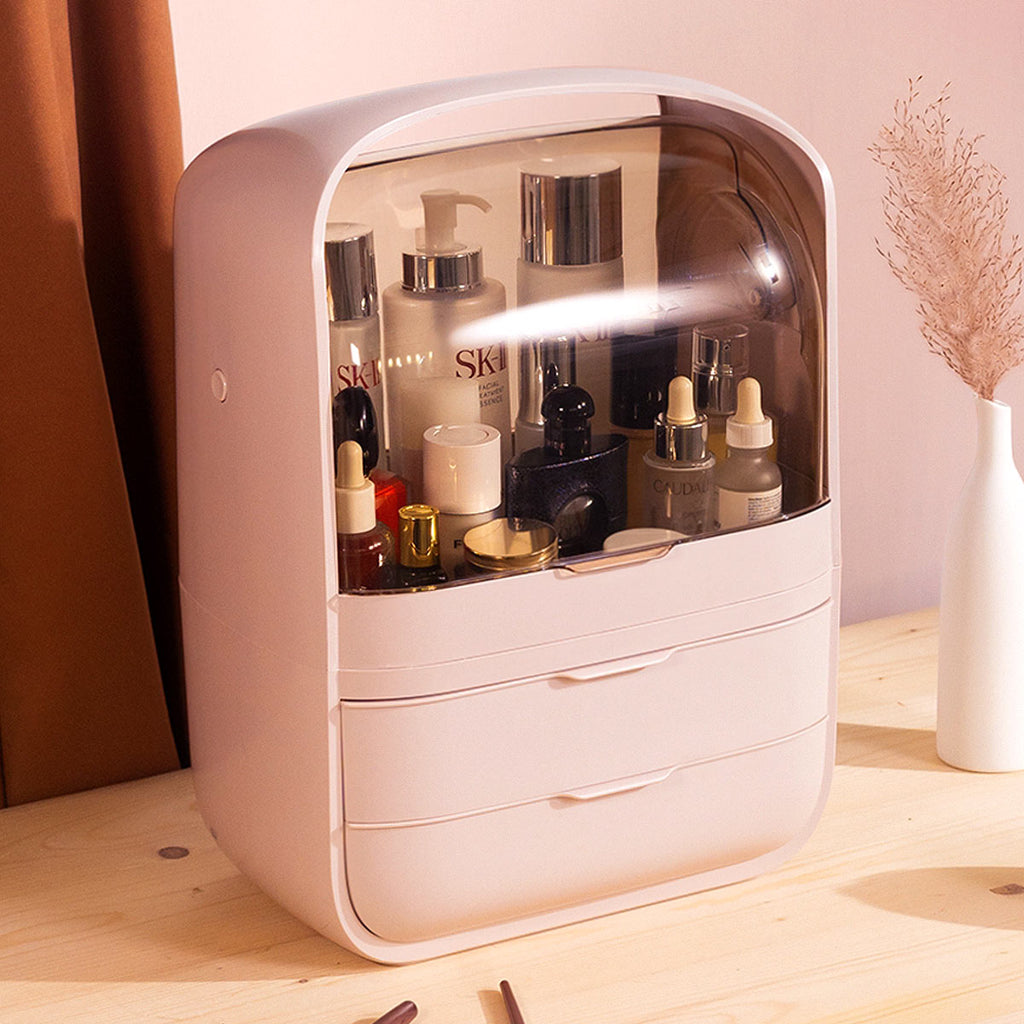 Joybos® Modern Makeup Storage Box With Drawer Pink - Ballimart