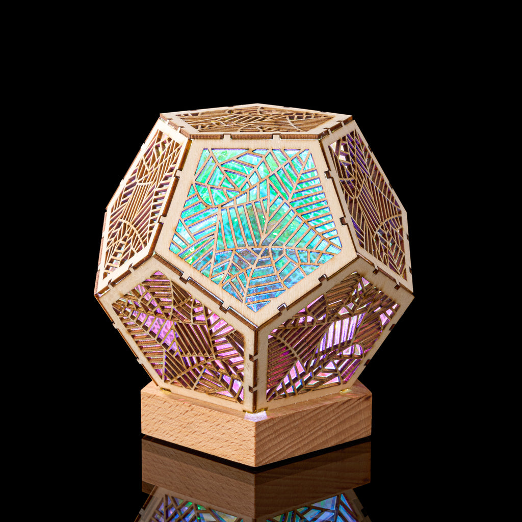 LED Colorful dodecahedron Night Light Bohemian Polar Star Accent Lamp Projector - Ballimart