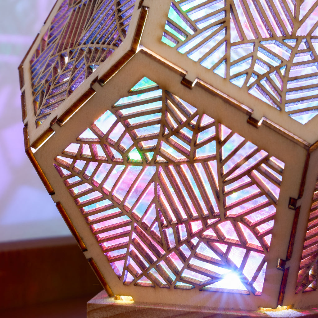 LED Colorful dodecahedron Night Light Bohemian Polar Star Accent Lamp Projector - Ballimart