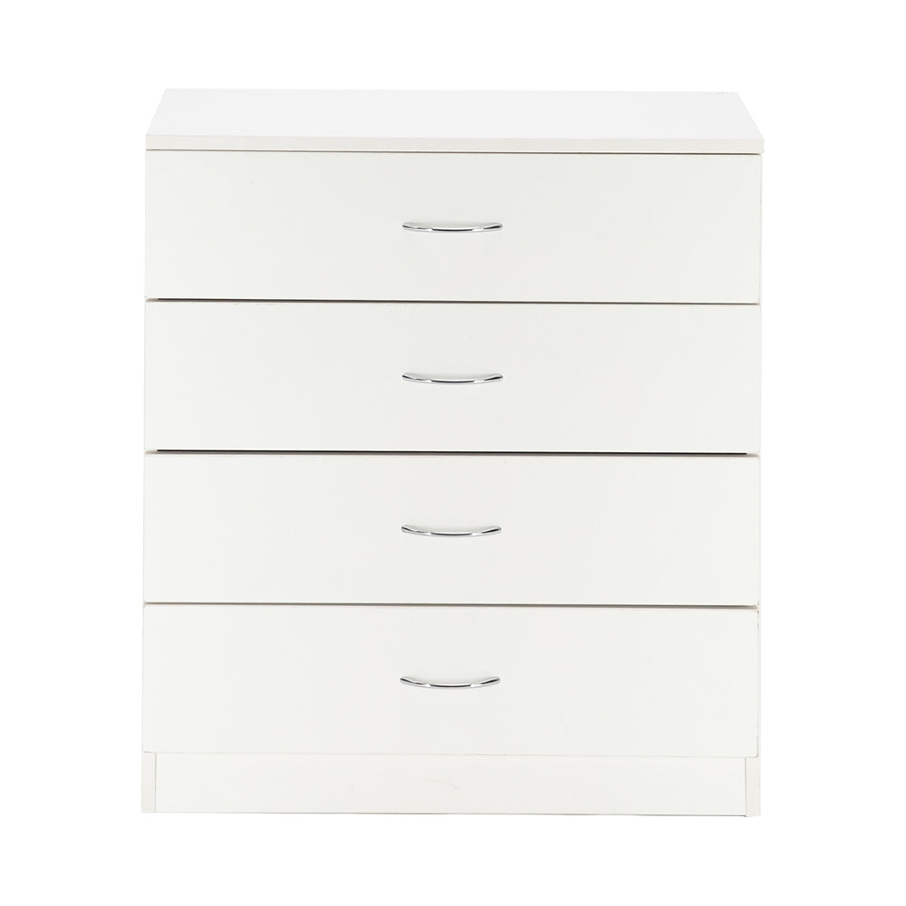 FCH Modern Simple 4-Drawer Dresser White - Ballimart