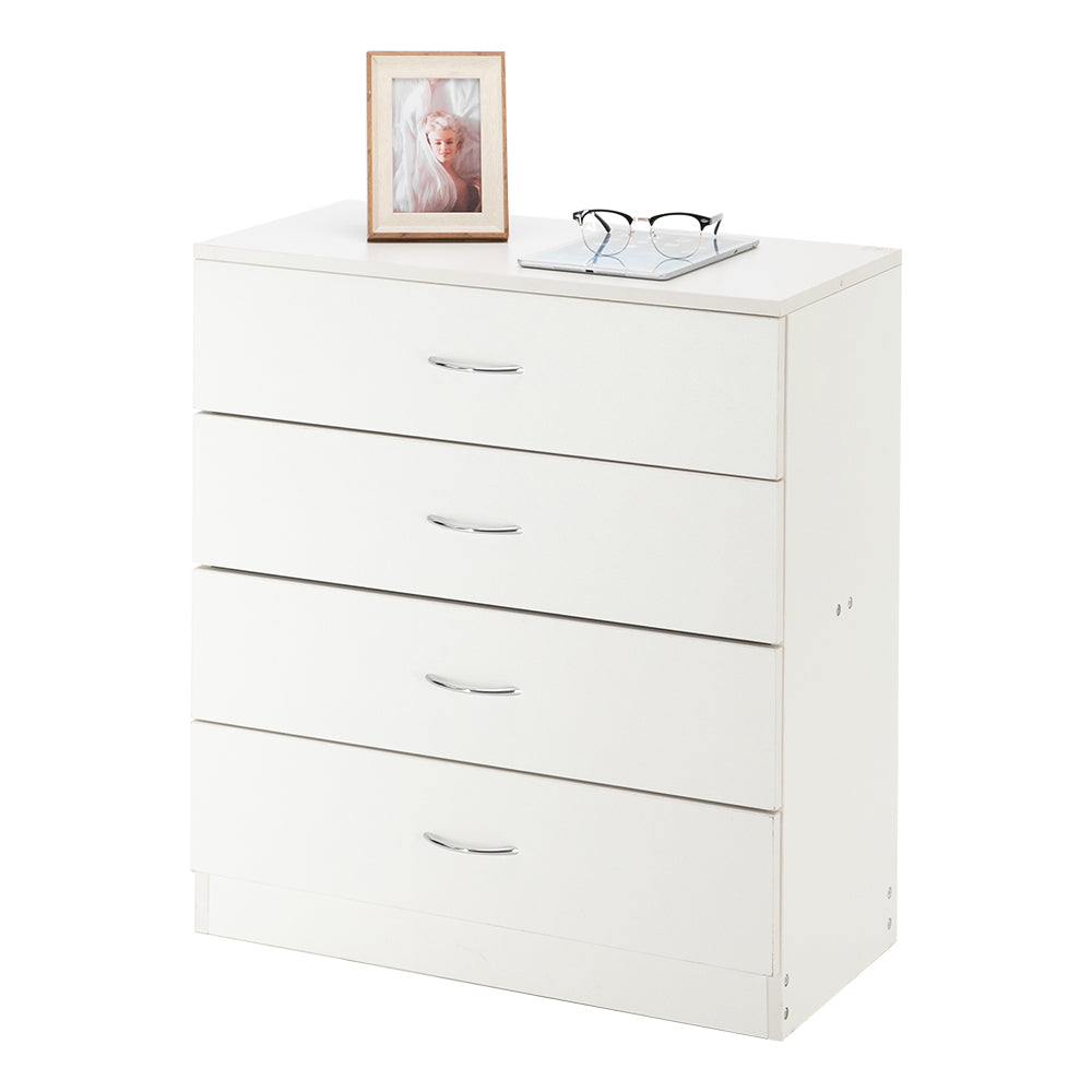 FCH Modern Simple 4-Drawer Dresser White - Ballimart