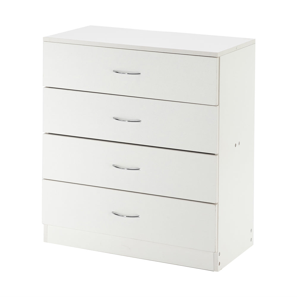 FCH Modern Simple 4-Drawer Dresser White - Ballimart