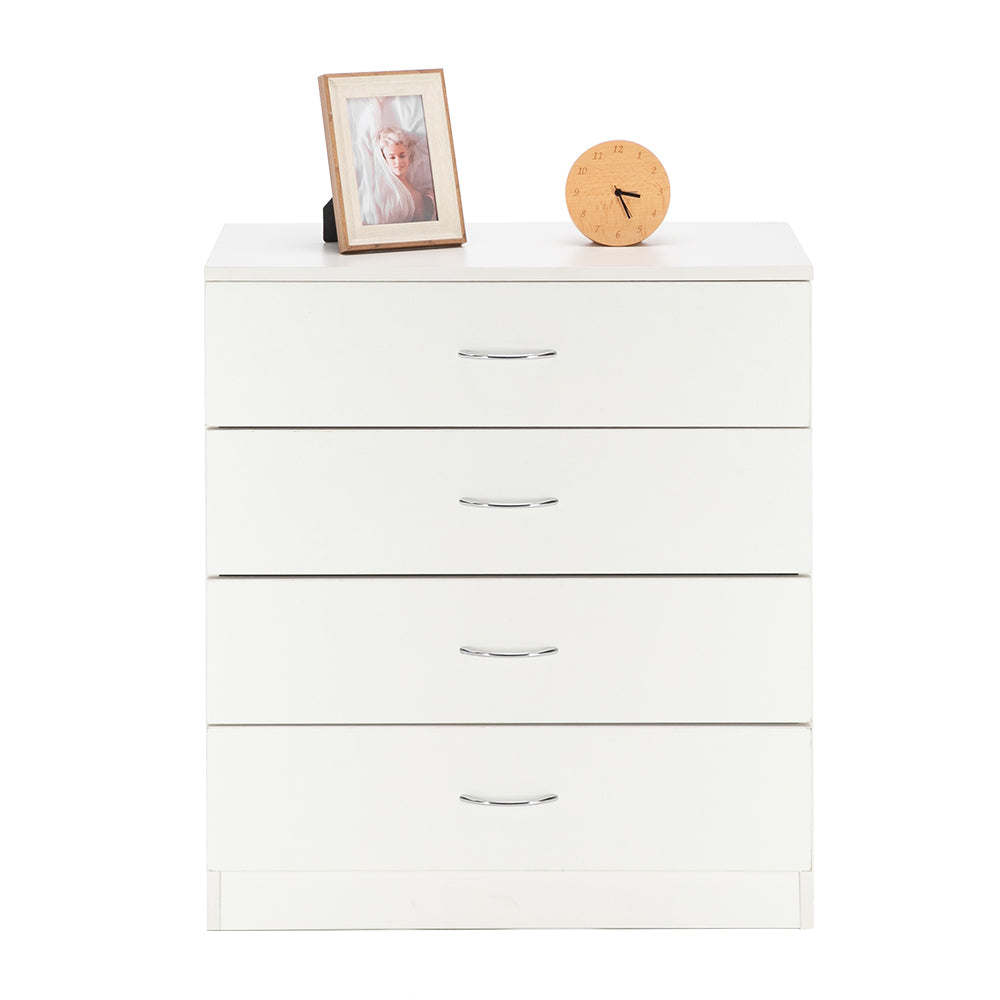 FCH Modern Simple 4-Drawer Dresser White - Ballimart