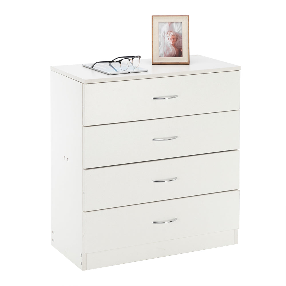 FCH Modern Simple 4-Drawer Dresser White - Ballimart