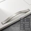 Modern Stainless Steel Kitchen Cabinet Handles Drawer Pulls Brushed Nickel - Ballimart