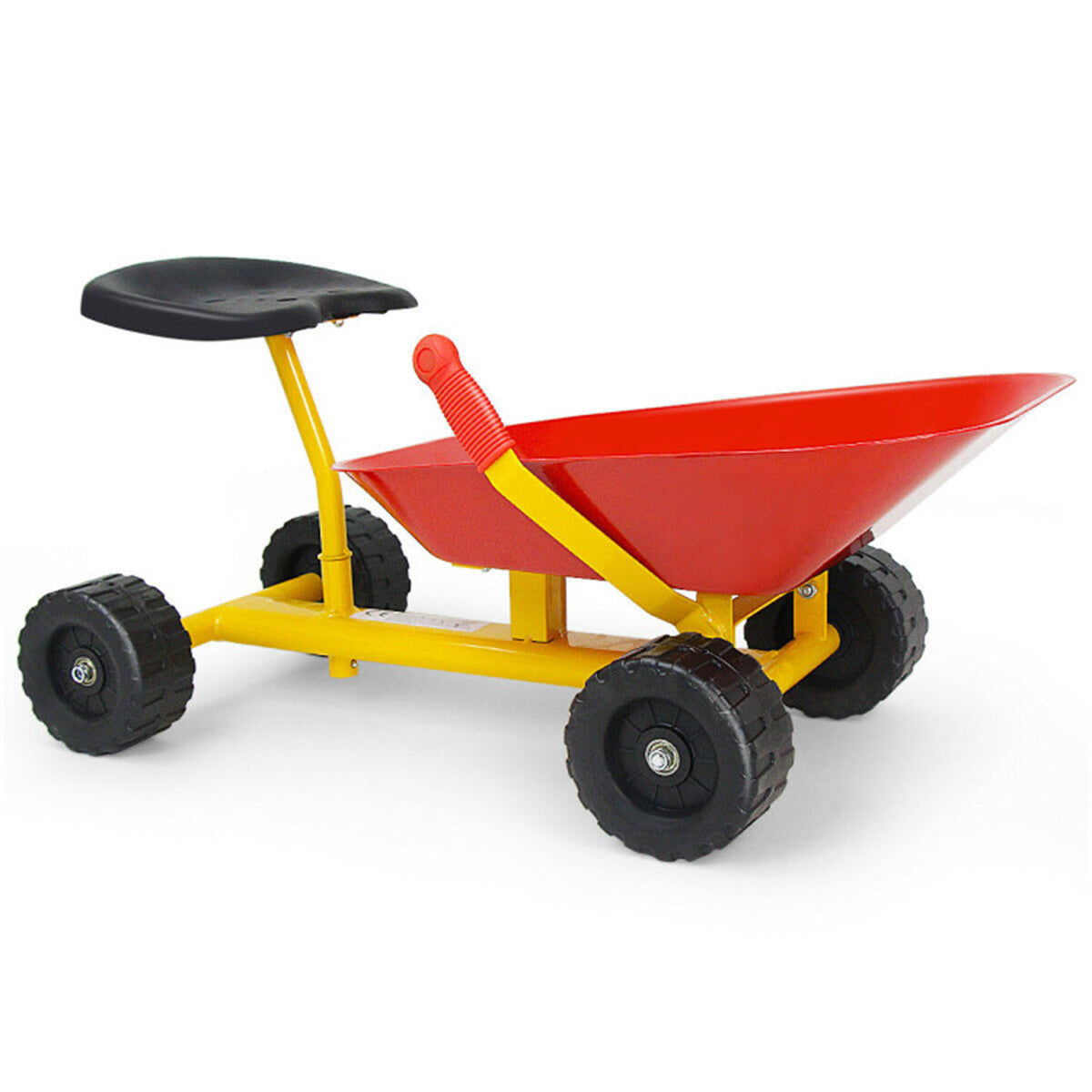 Kids Ride-on Sand Dumper with 4 Wheels，can not only dig sand/dirt in summer but also shovel snow in winter - Ballimart