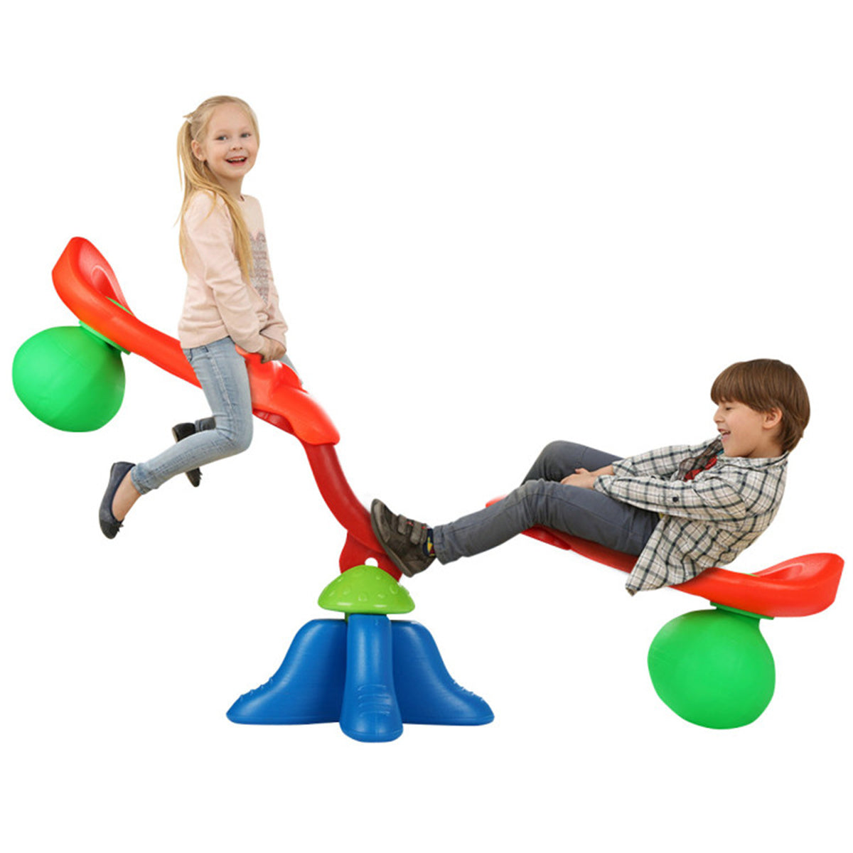 Spinning Teeter Toy，Kid's Seesaw 360 Degree Spinning Teeter - Ballimart