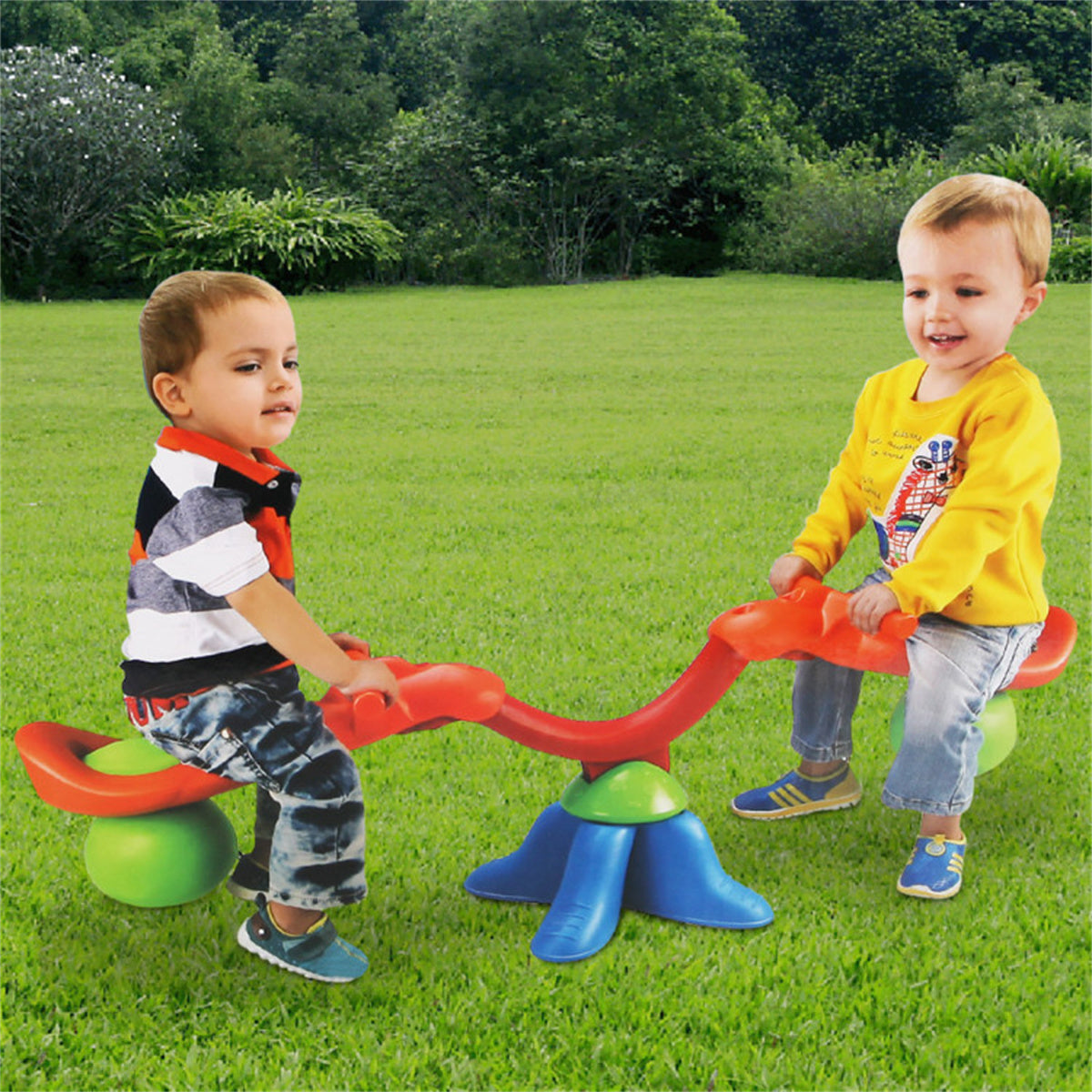 Spinning Teeter Toy，Kid's Seesaw 360 Degree Spinning Teeter - Ballimart