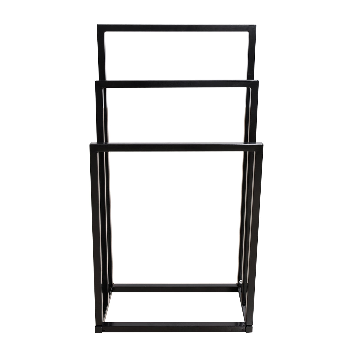 Metal  Towel Rack 3 Tiers Hand Towel Holder Organizer for Bathroom Accessories, Black - Ballimart
