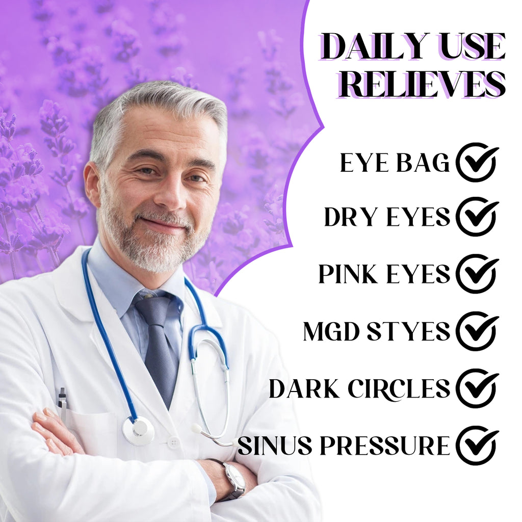 Anfany Steam Eye Mask,10Packs Lavender Heated Eye Mask, Self Heating Disposable SPA Warm Compress for Eyes Sleep Mask, Soothing Moist Heat Eye Masks, Stocking Stuffers（No Shipment on Weekends） - Ballimart