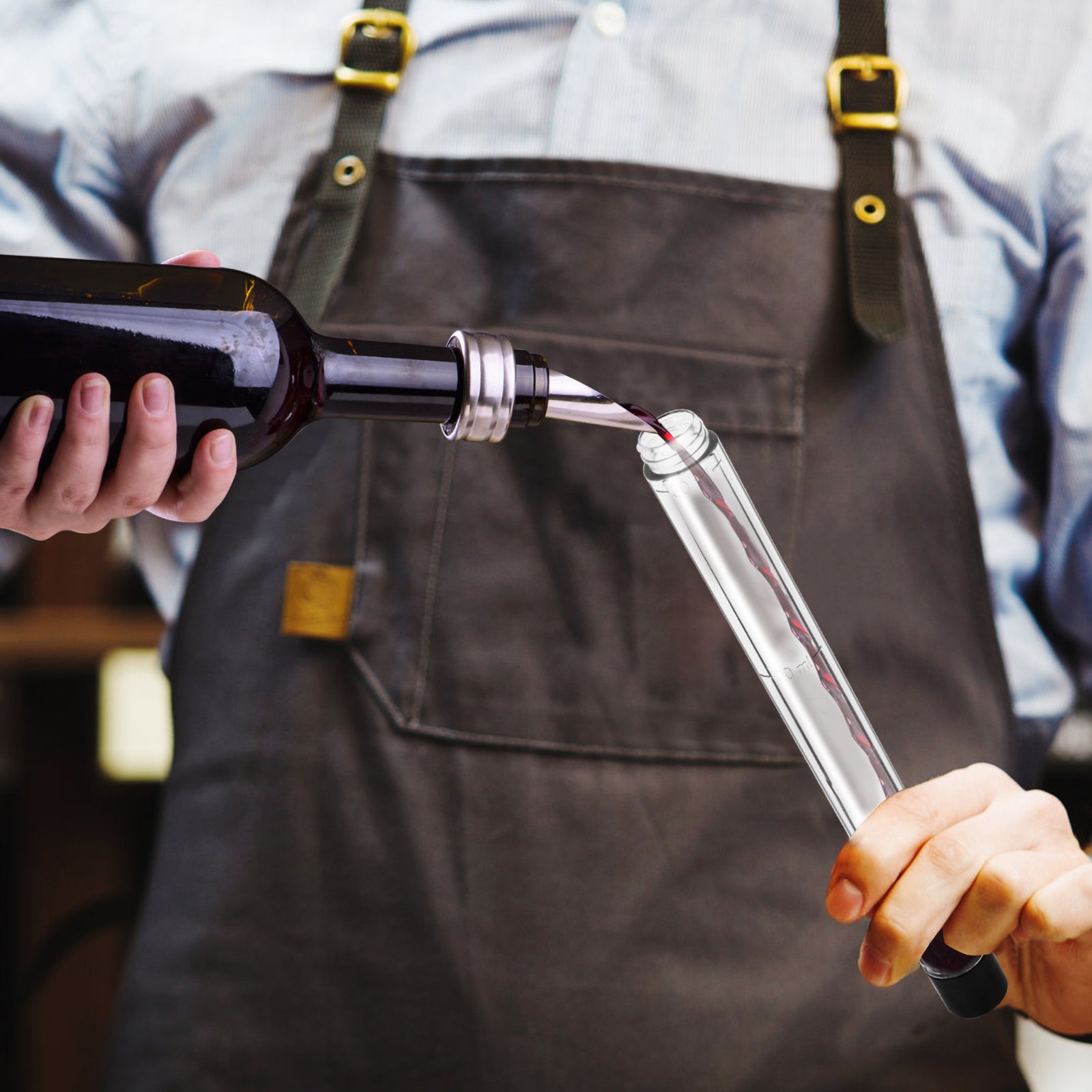 Shot Straw, Shot Holder For Drinks and Chasers,the Beach, Pool&Parties - Fits into Soda and Juice Bottles, Black(No Shipment on Weekends) - Ballimart