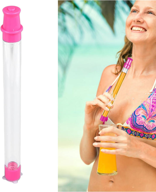 Shot Straw, Shot Holder For Drinks and Chasers,the Beach, Pool&Parties - Fits into Soda and Juice Bottles, Pink(No Shipment on Weekends) - Ballimart