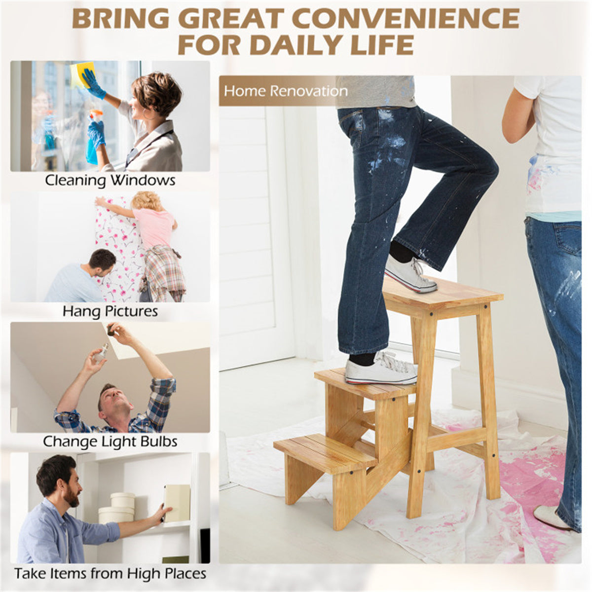 3-in-1 step stool - Ballimart