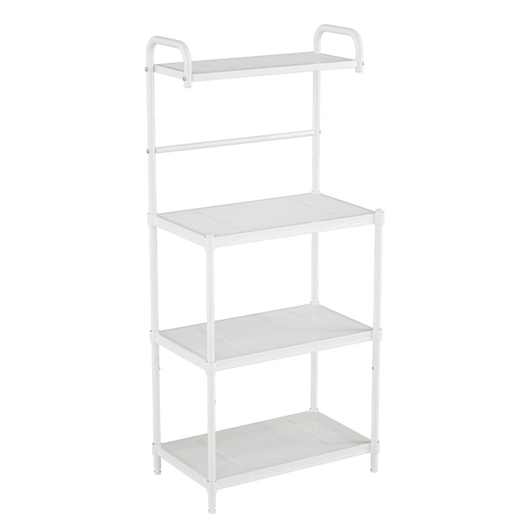 4 layer storage shelf white - Ballimart