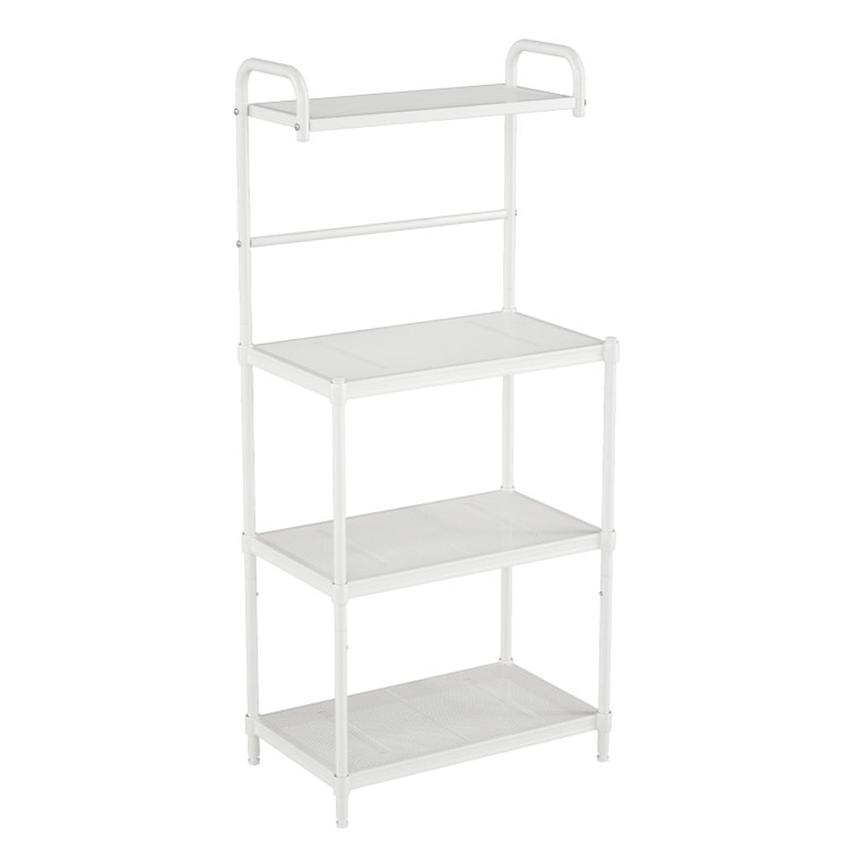 4 layer storage shelf white - Ballimart