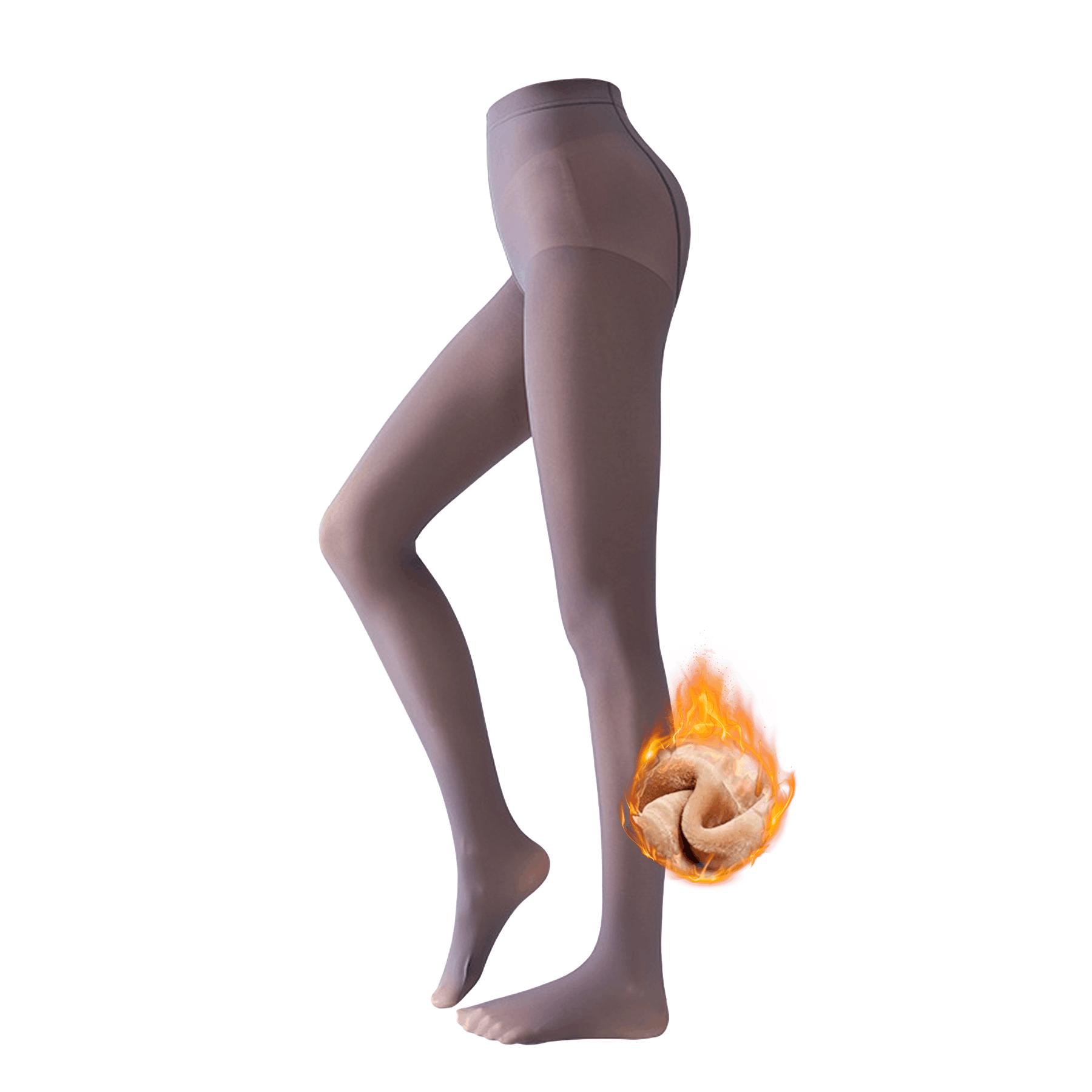Fleece Lined Tights Sheer Women. Fake Translucent Warm Pantyhose Leggings Sheer Thick Tights for Winter，Shipment from FBA - Ballimart