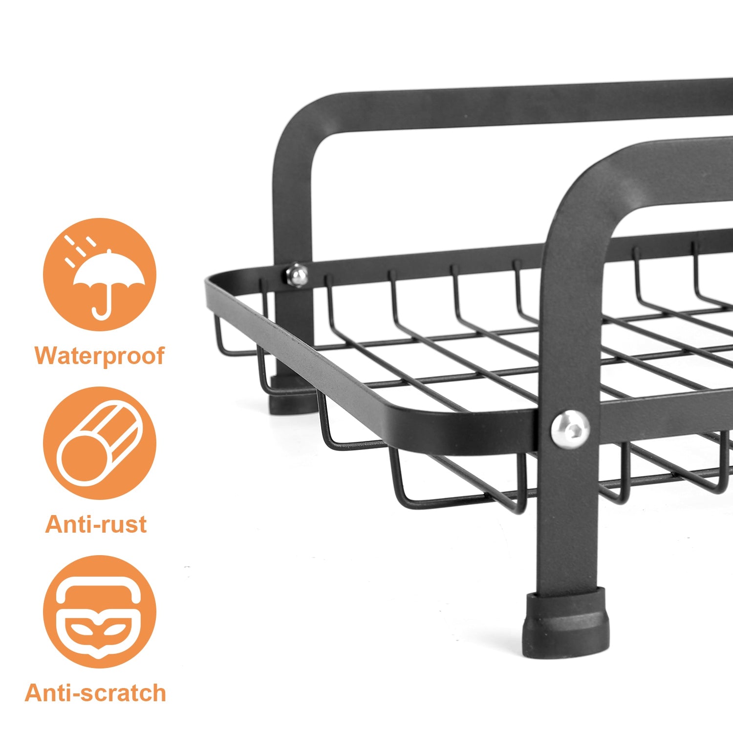 2-Tier 16.65x14.57x13.11in Dish Drying Rack for Kitchen Dish Rack with Drainboard Detachable Kitchen Drainer Organizer Set with Utensil Holder Bowl Rack Dish Rack（No shipment on weekends）