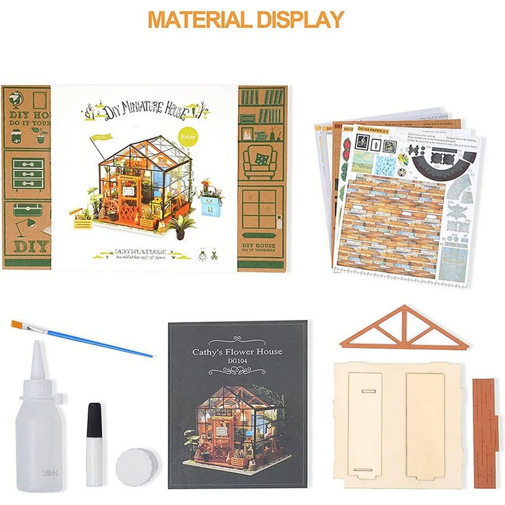 3D Wooden Puzzles Assembled Toys Gift Set DIY Miniature House Kit(No shipments on weekends, banned from Amazon) - Ballimart