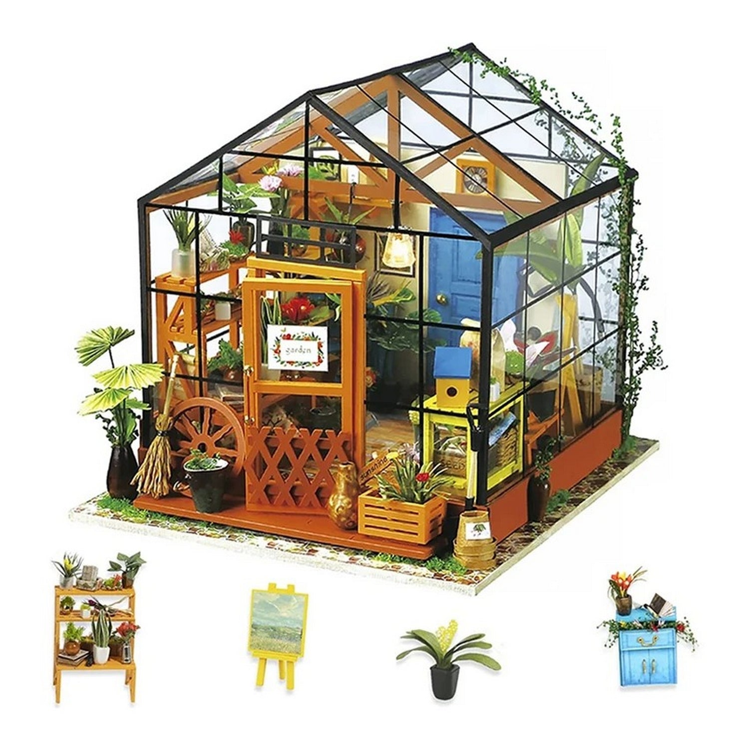 3D Wooden Puzzles Assembled Toys Gift Set DIY Miniature House Kit(No shipments on weekends, banned from Amazon)