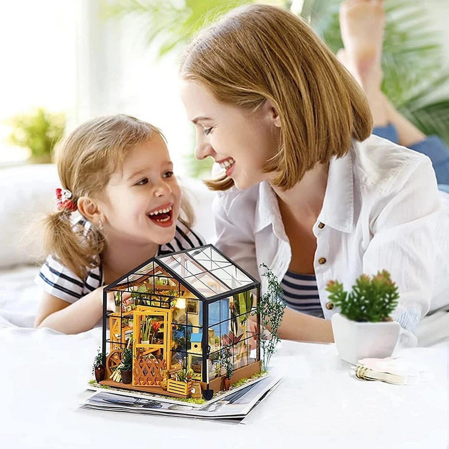 3D Wooden Puzzles Assembled Toys Gift Set DIY Miniature House Kit(No shipments on weekends, banned from Amazon)